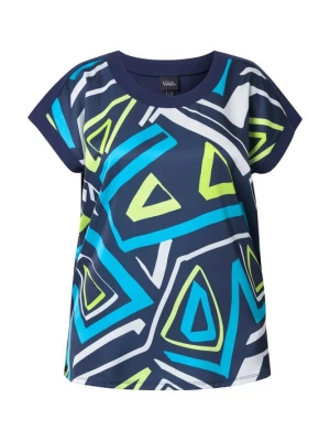 Foto van product Ulla Popken Shirt marine / azuur / lichtgroen / wit