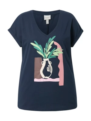 Foto van product Ulla Popken Shirt marine / bruin / grasgroen / pink