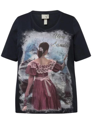 Foto van product Ulla Popken Shirt marine / duifblauw / rosa / wijnrood