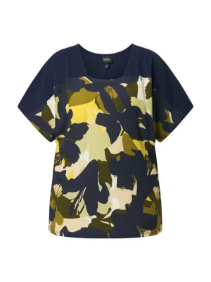 Foto van product Ulla Popken Shirt marine / geel / kaki / olijfgroen