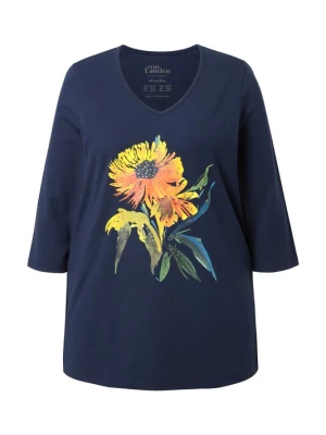 Foto van product Ulla Popken Shirt marine / geel / smaragd / oranje