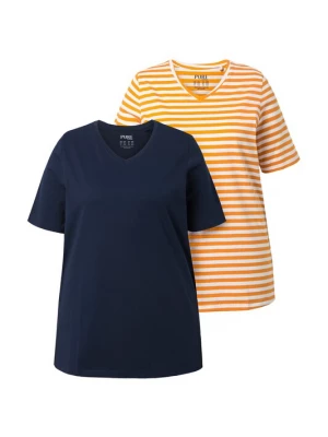 Foto van product Ulla Popken Shirt marine / geel / wit