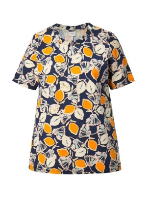 Foto van product Ulla Popken Shirt marine / geel / wit