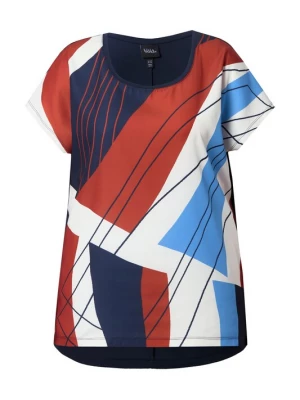 Foto van product Ulla Popken Shirt marine / hemelsblauw / oranje / wit