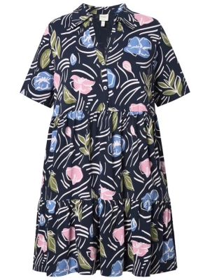 Foto van product Ulla Popken Shirt marine / lichtblauw / rosa