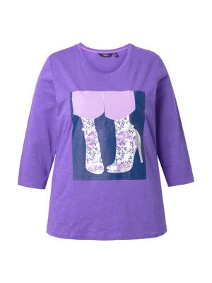 Foto van product Ulla Popken Shirt marine / lila / wit