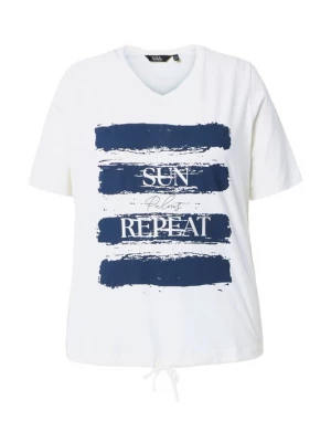 Foto van product Ulla Popken Shirt marine / offwhite