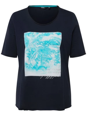 Foto van product Ulla Popken Shirt marine / turquoise / wit