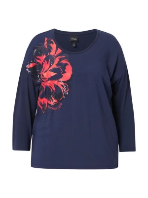 Foto van product Ulla Popken Shirt marine / watermeloen rood / zwart