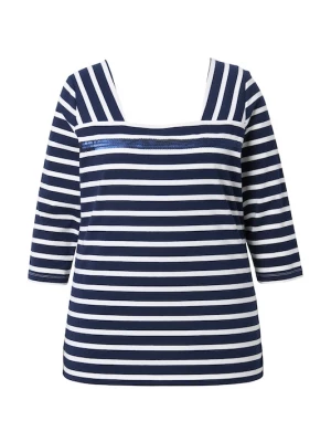 Foto van product Ulla Popken Shirt marine / wit
