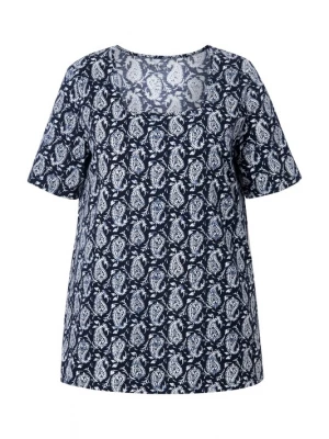 Foto van product Ulla Popken Shirt marine / wit