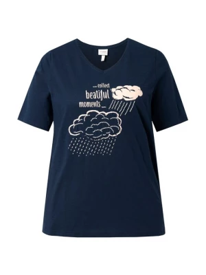 Foto van product Ulla Popken Shirt marine / wolwit