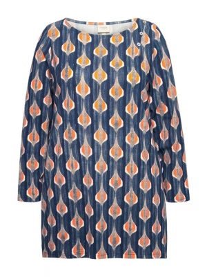 Foto van product Ulla Popken Shirt nachtblauw / oranje / zwart