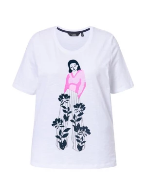 Foto van product Ulla Popken Shirt navy / grijs / rosa / wit