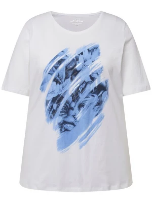 Foto van product Ulla Popken Shirt navy / lichtblauw / wit