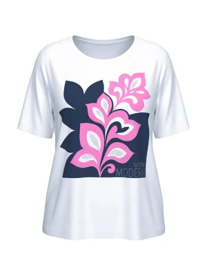 Foto van product Ulla Popken Shirt navy / pink / wit