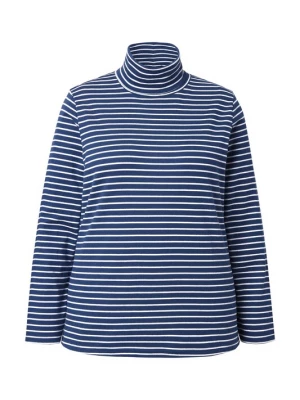 Foto van product Ulla Popken Shirt navy / wit