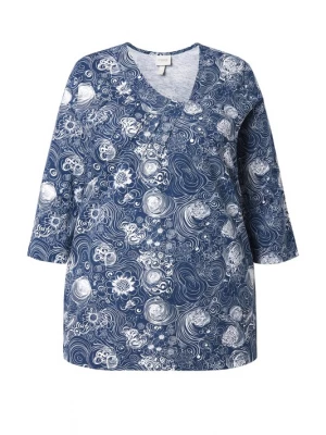 Foto van product Ulla Popken Shirt navy / wit
