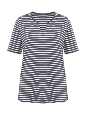 Foto van product Ulla Popken Shirt navy / wit
