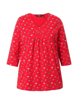 Foto van product Ulla Popken Shirt neonrood / zwart / wit