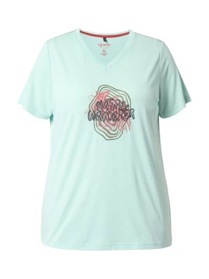 Foto van product Ulla Popken Shirt olijfgroen / mintgroen / pastelrood / zwart