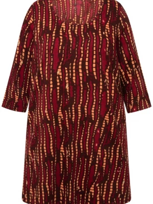 Foto van product Ulla Popken Shirt oranje / bordeaux / merlot