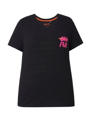 Foto van product Ulla Popken Shirt oranje / magenta / zwart