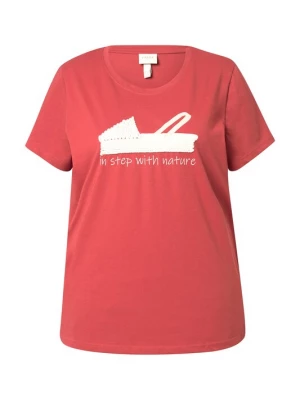Foto van product Ulla Popken Shirt oranjerood / wit