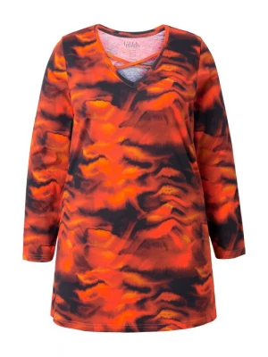 Foto van product Ulla Popken Shirt oranjerood / zwart