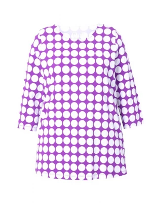 Foto van product Ulla Popken Shirt orchidee / wit