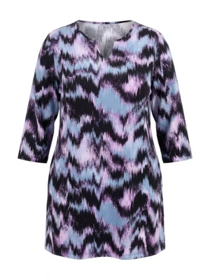 Foto van product Ulla Popken Shirt pastelblauw / lavendel / donkerlila / zwart