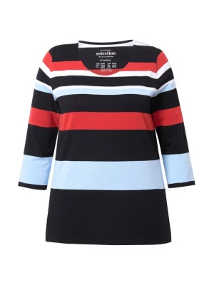 Foto van product Ulla Popken Shirt pastelblauw / rood / zwart / wit