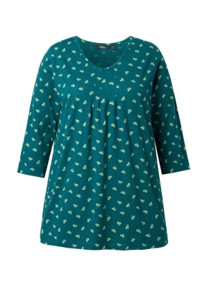 Foto van product Ulla Popken Shirt petrol / lichtgroen