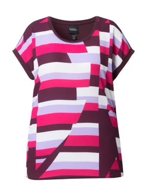 Foto van product Ulla Popken Shirt pruim / pastellila / pink / wit