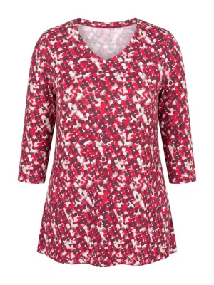 Foto van product Ulla Popken Shirt robijnrood / wit