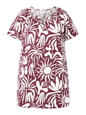 Foto van product Ulla Popken Shirt roestrood / wit