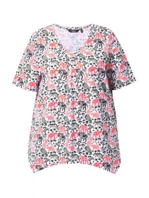 Foto van product Ulla Popken Shirt rood / lichtrood / zwart / wit