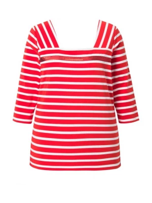 Foto van product Ulla Popken Shirt rood / wit