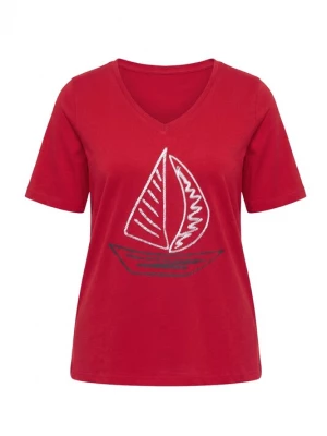 Foto van product Ulla Popken Shirt rood / zwart / wit