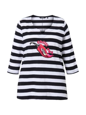 Foto van product Ulla Popken Shirt rood / zwart / wit