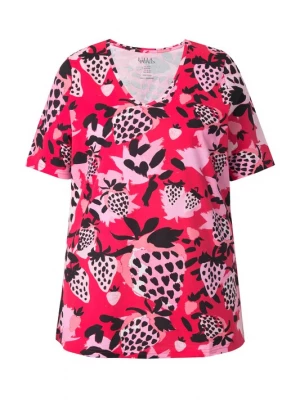 Foto van product Ulla Popken Shirt rosa / knalrood / zwart