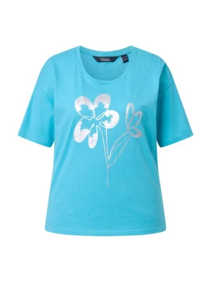 Foto van product Ulla Popken Shirt royal blue / koningsblauw / grijs