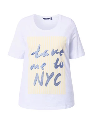 Foto van product Ulla Popken Shirt sand / blauw / wit