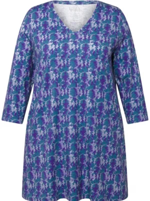 Foto van product Ulla Popken Shirt smaragd / pastellila / donkerlila