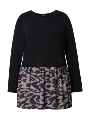 Foto van product Ulla Popken Shirt taupe / zwart