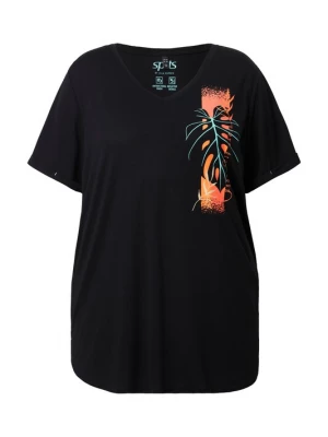 Foto van product Ulla Popken Shirt turquoise / oranje / zwart