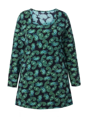 Foto van product Ulla Popken Shirt turquoise / petrol / donkergroen