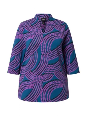 Foto van product Ulla Popken Shirt ultramarine blauw / petrol / lila