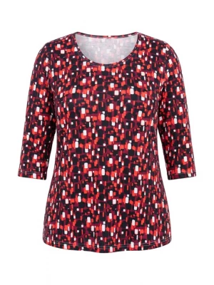 Foto van product Ulla Popken Shirt wijnrood / donkerrood / zwart