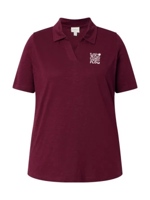 Foto van product Ulla Popken Shirt wijnrood / wit